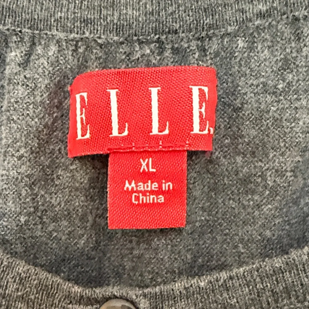 Elle Charcoal Gray Button-Up Blouse - Picture 2 of 4